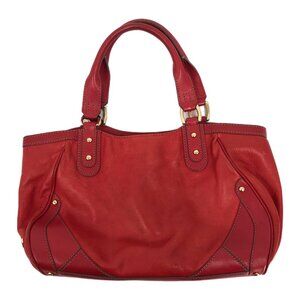 Cole Haan Red Paige Leather Shoulder Bag | Elegant Everyday Accessory